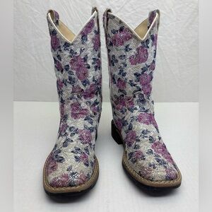 Old West western boots for little girl SZ 13